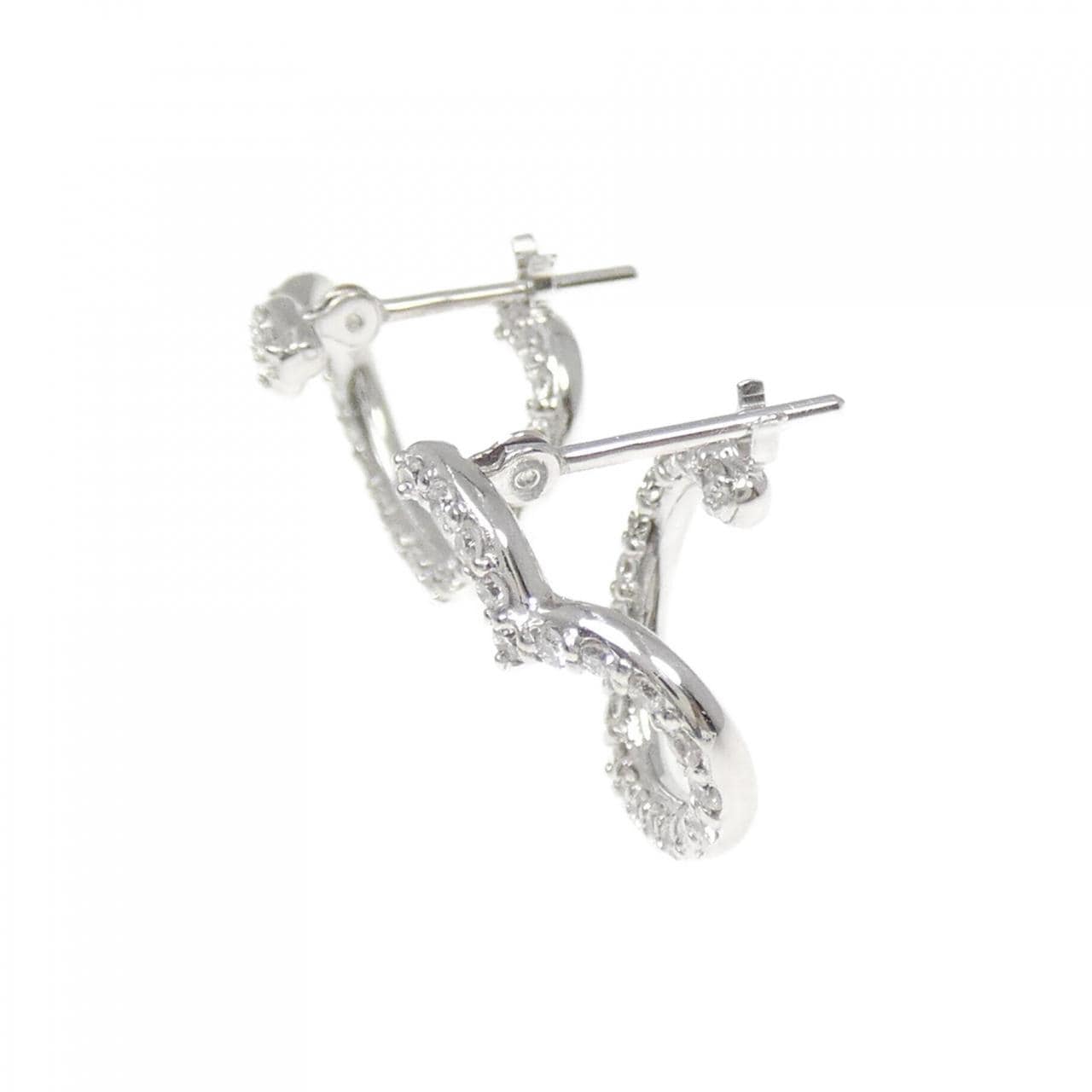 ポンテヴェキオ ハート ダイヤモンド  ピアス 0.48CT