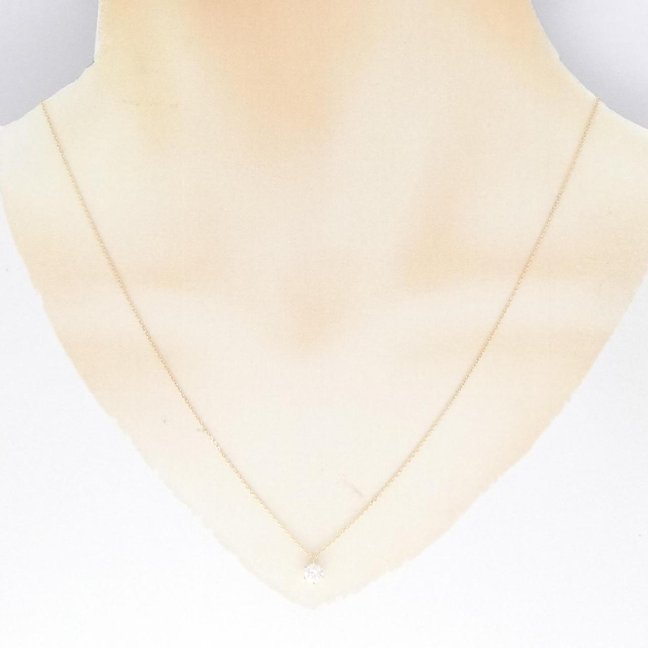 [BRAND NEW] K18YG Diamond Necklace 0.276CT G SI2 Good