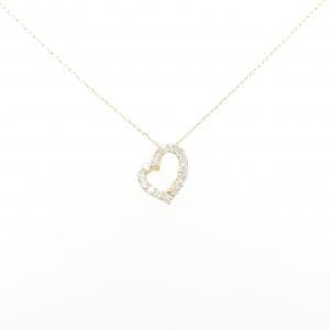 【リメイク】K18YG ハート ダイヤモンド ネックレス 0.20CT