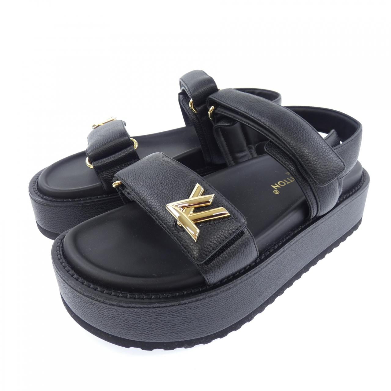 ルイヴィトン LOUIS VUITTON LVツイスト LVサンセットライン サンダル