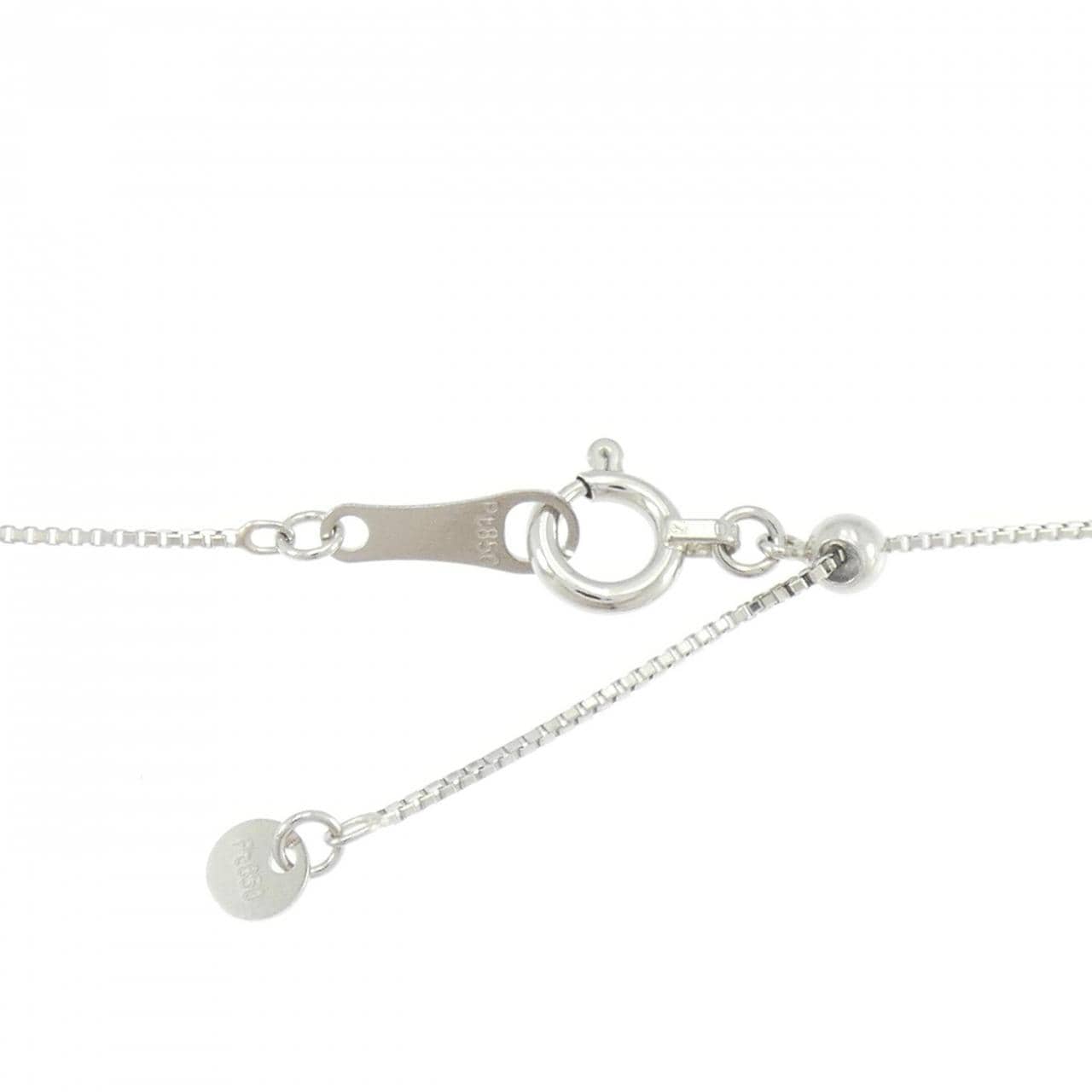 PT950/PT850 ソリティア ダイヤモンド ネックレス 0.5CT