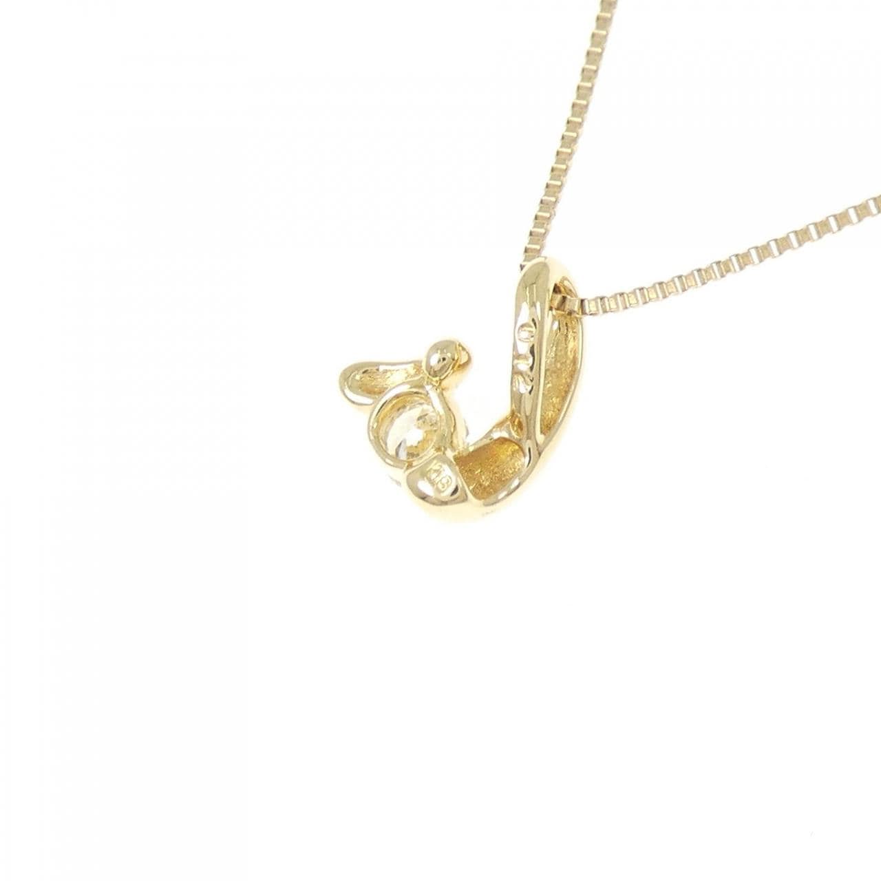 K18YG ダイヤモンド ネックレス 0.12CT