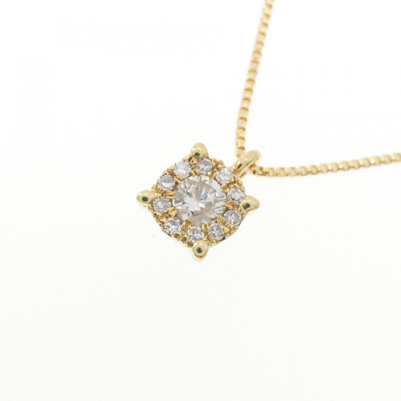 K18YG ダイヤモンド ネックレス 0.10CT