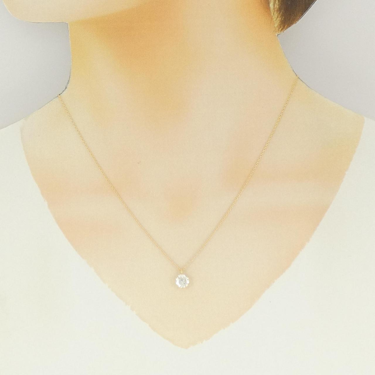 【リメイク】K18YG ダイヤモンド ネックレス 1.007CT G I1 Good
