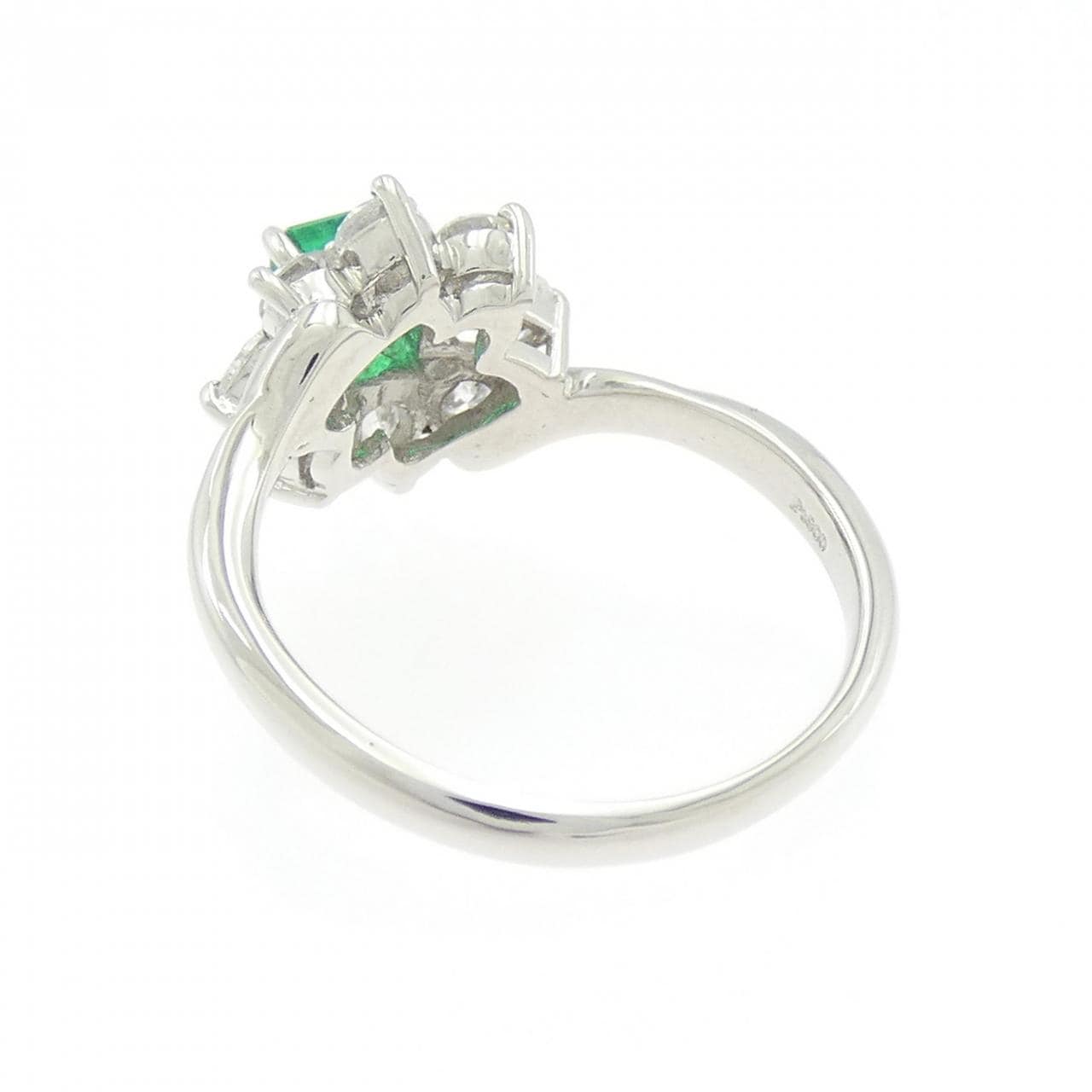 PT900 エメラルド リング 0.61CT
