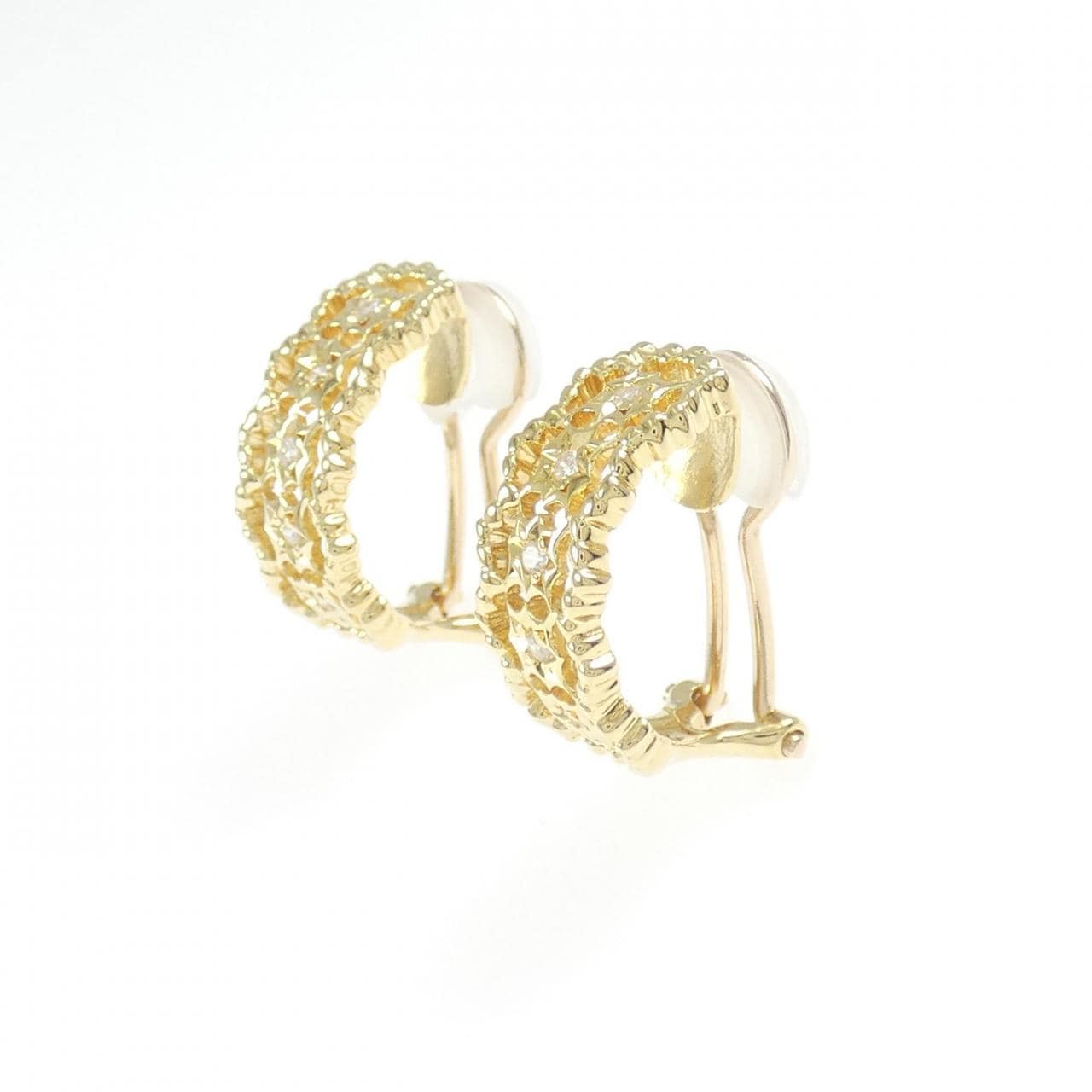 K18YG ダイヤモンド イヤリング 0.10CT