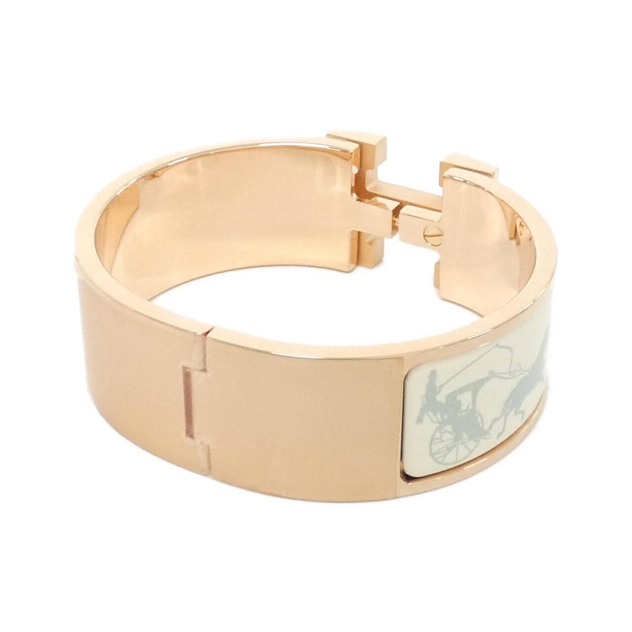 【未使用品】エルメス PARIS QUI ROULE クリック クラック アッシュ PM 306428FO ブレスレット