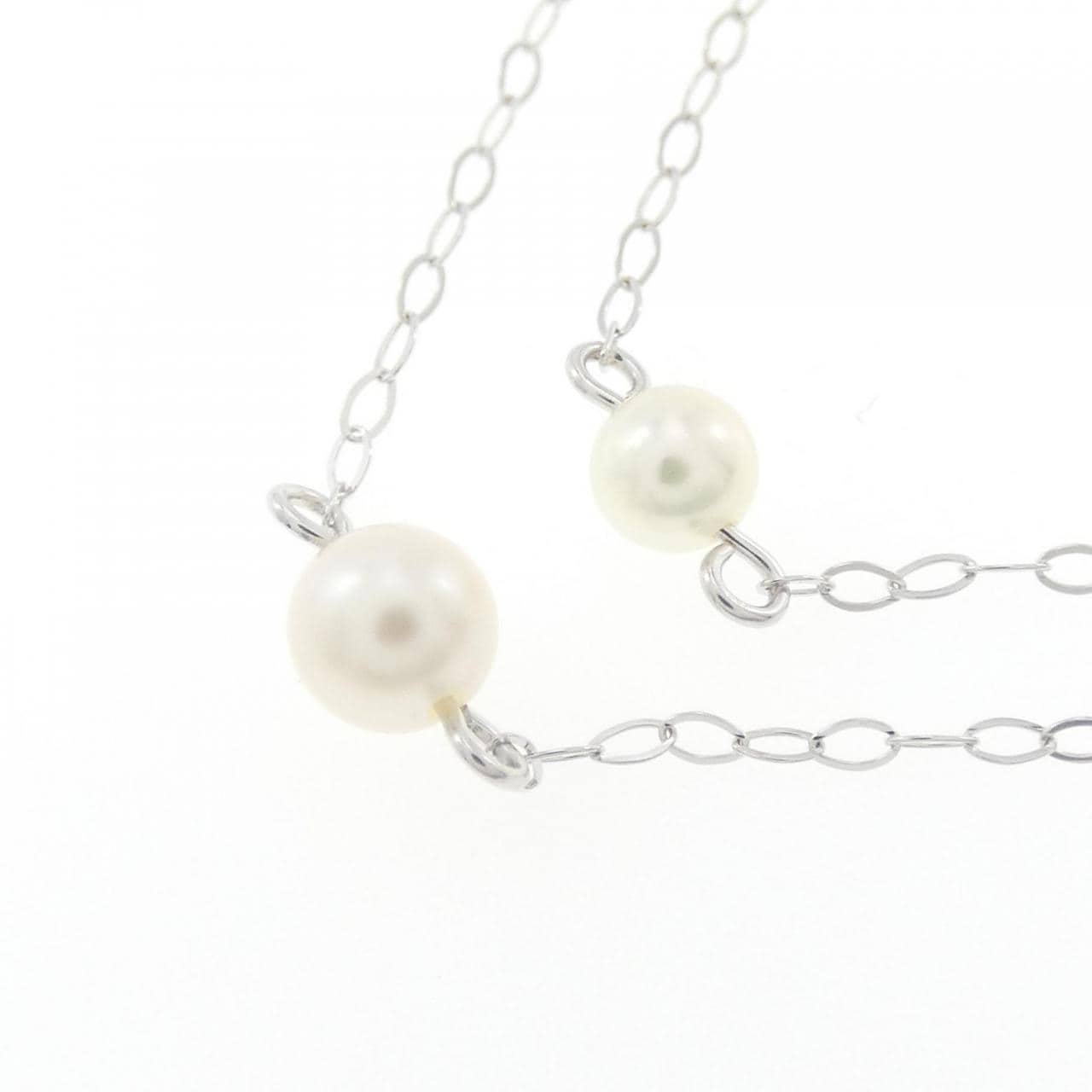 K18WG Akoya pearl necklace