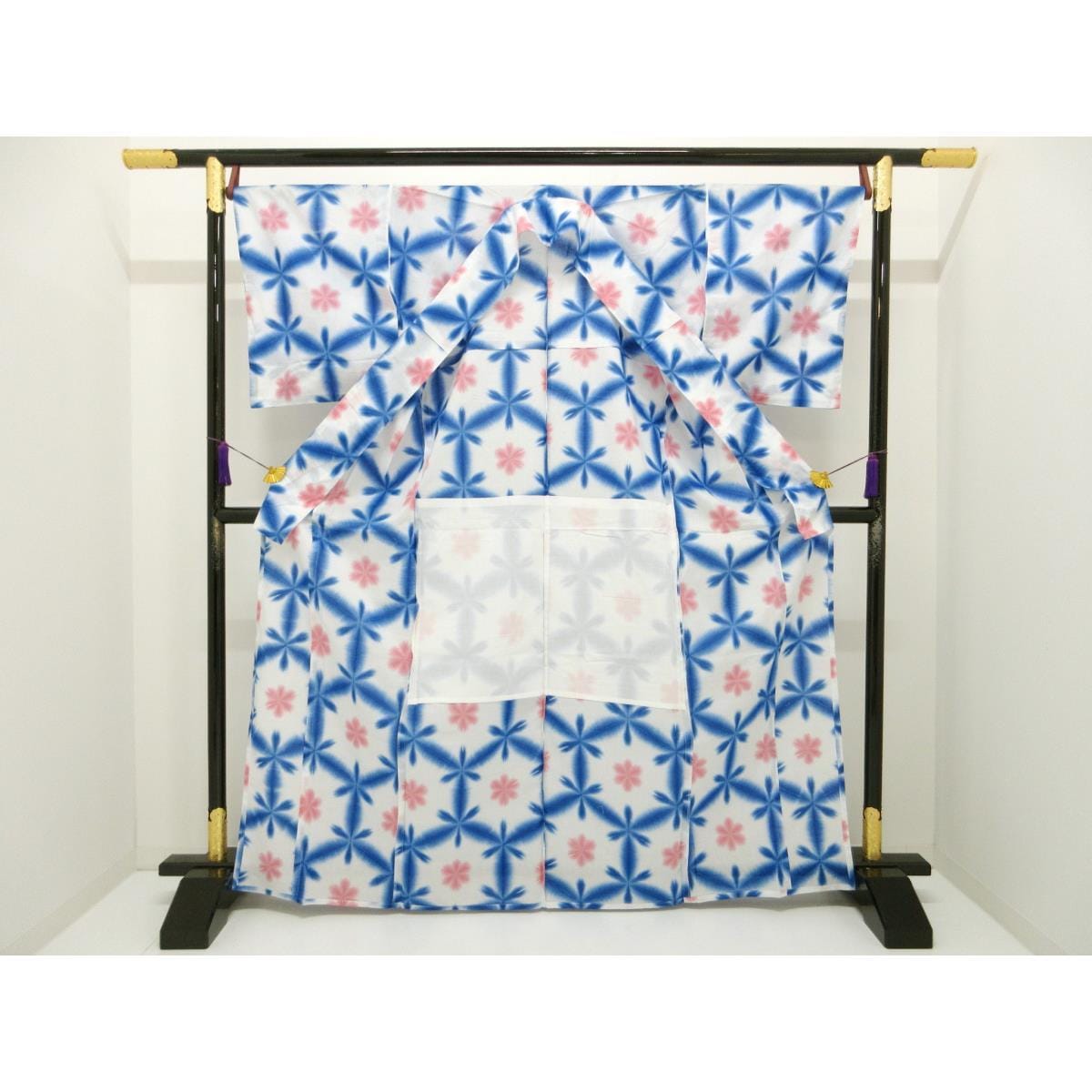[Unused items] Women's Yukata, Arimatsu Narumi Shibori, Wide Collar