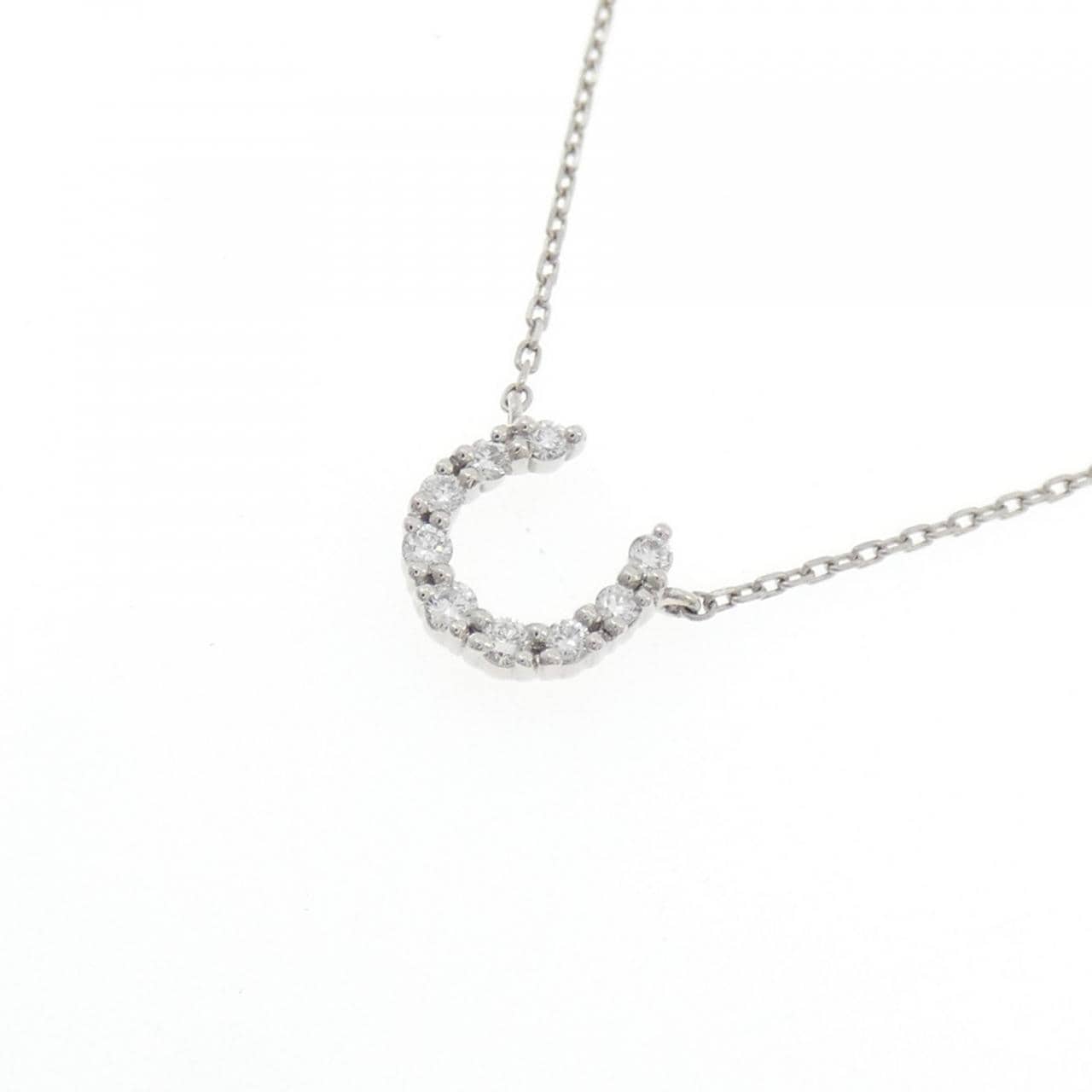 4゜C ホースシュー ダイヤモンド ネックレス
