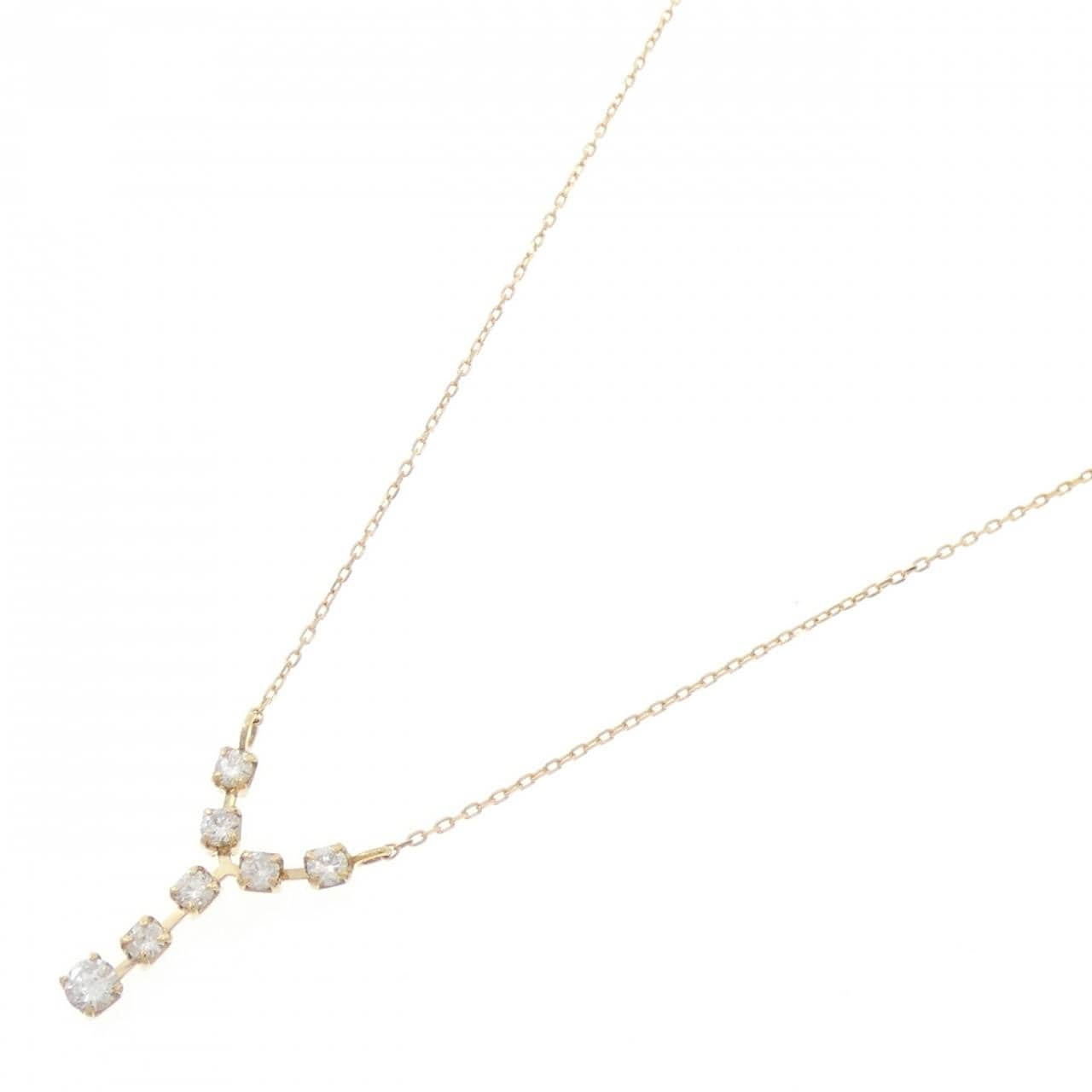 K18YG ダイヤモンド ネックレス 0.21CT