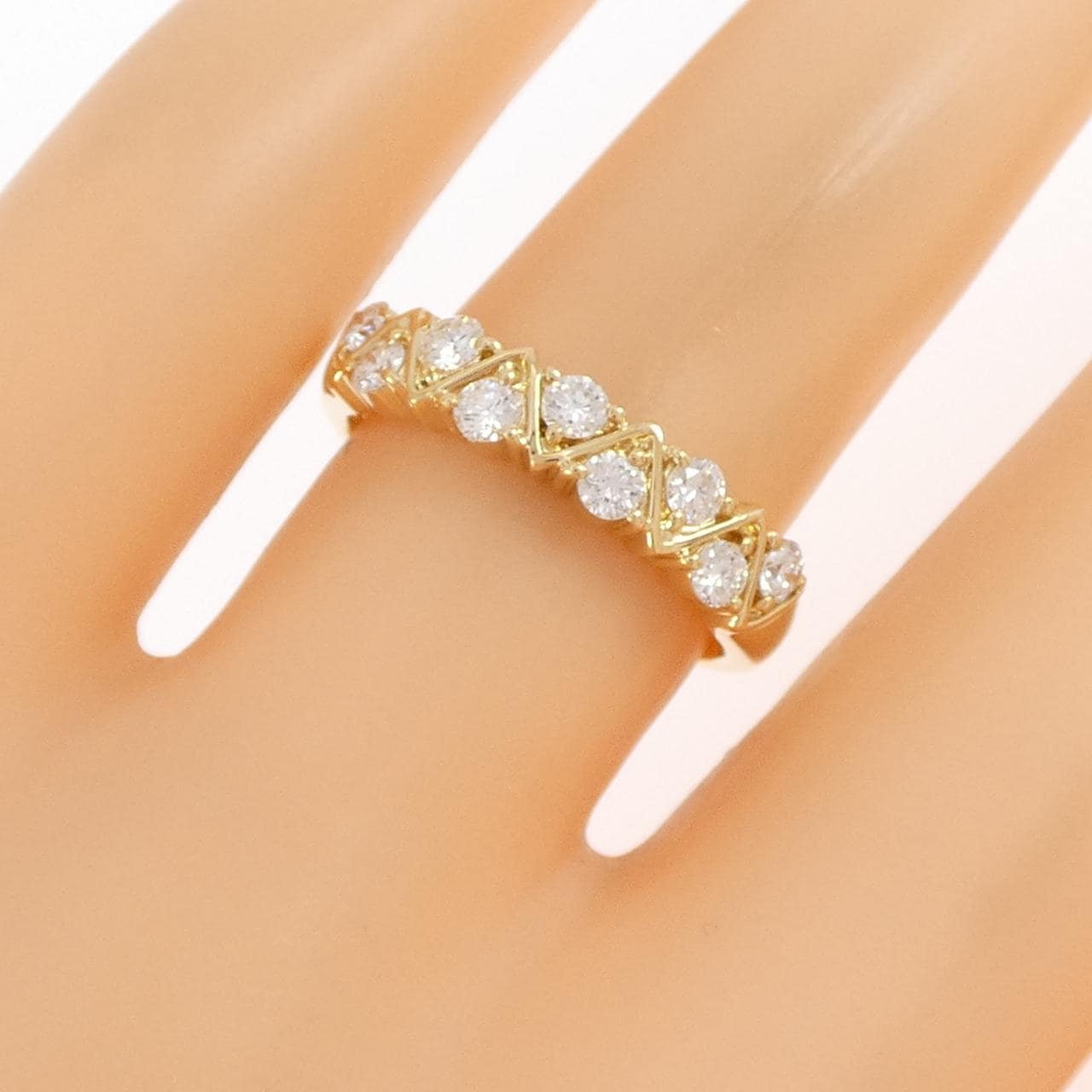 K18YG ダイヤモンド リング 0.44CT