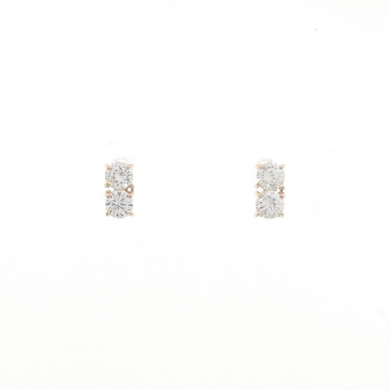 【リメイク】K10YG ダイヤモンド ピアス 0.30CT