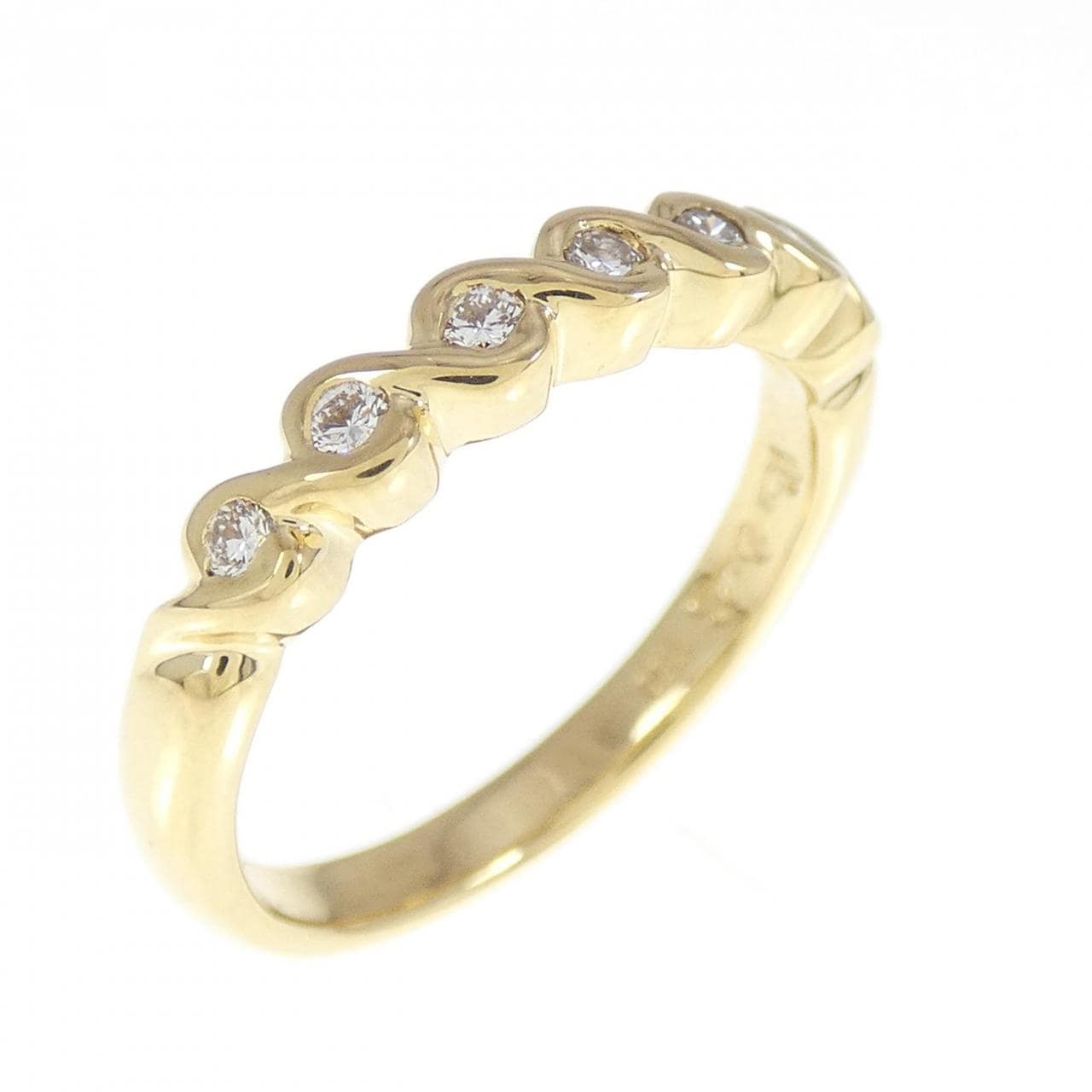 750YG ダイヤモンド リング 0.17CT