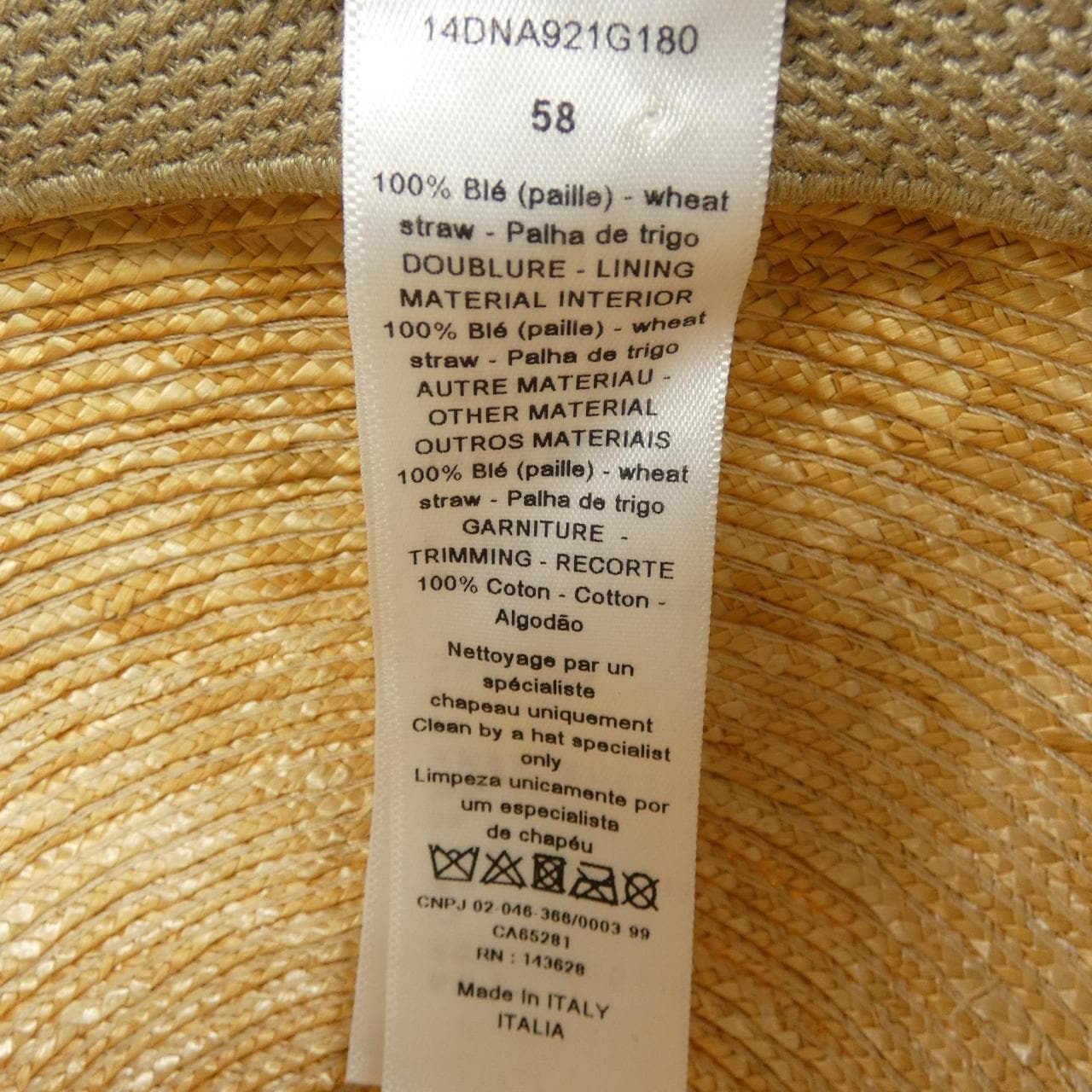 CHRISTIAN DIOR CHRISTIAN DIOR 14DNA921G180 Cap