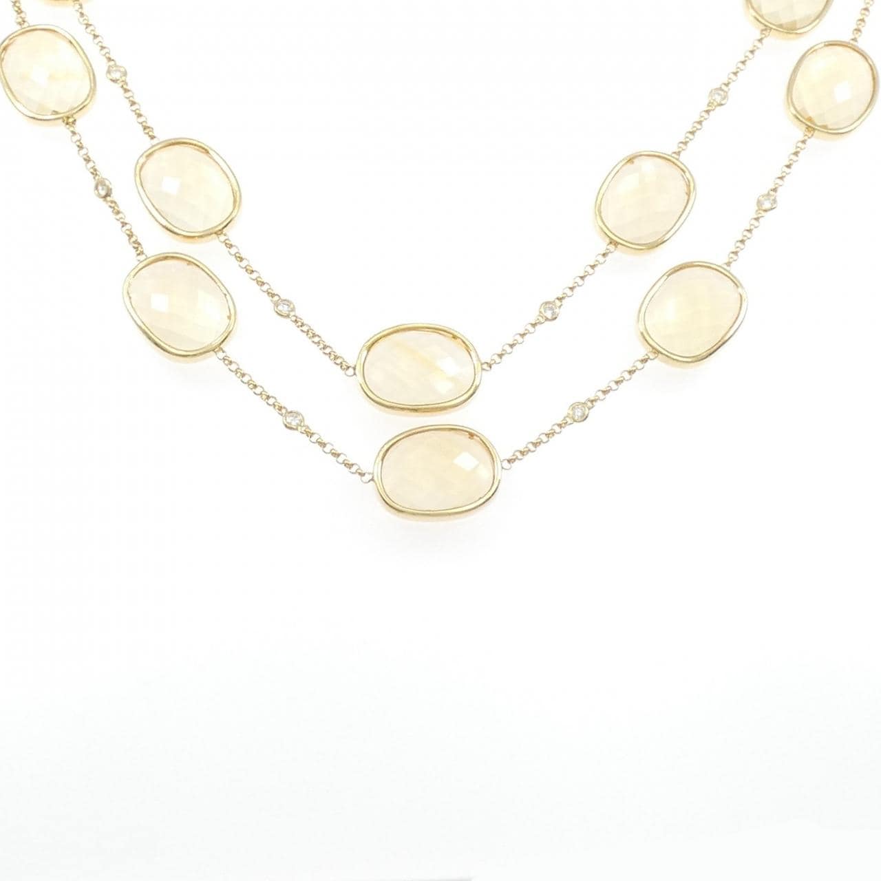 750YG シトリン ネックレス 108.75CT