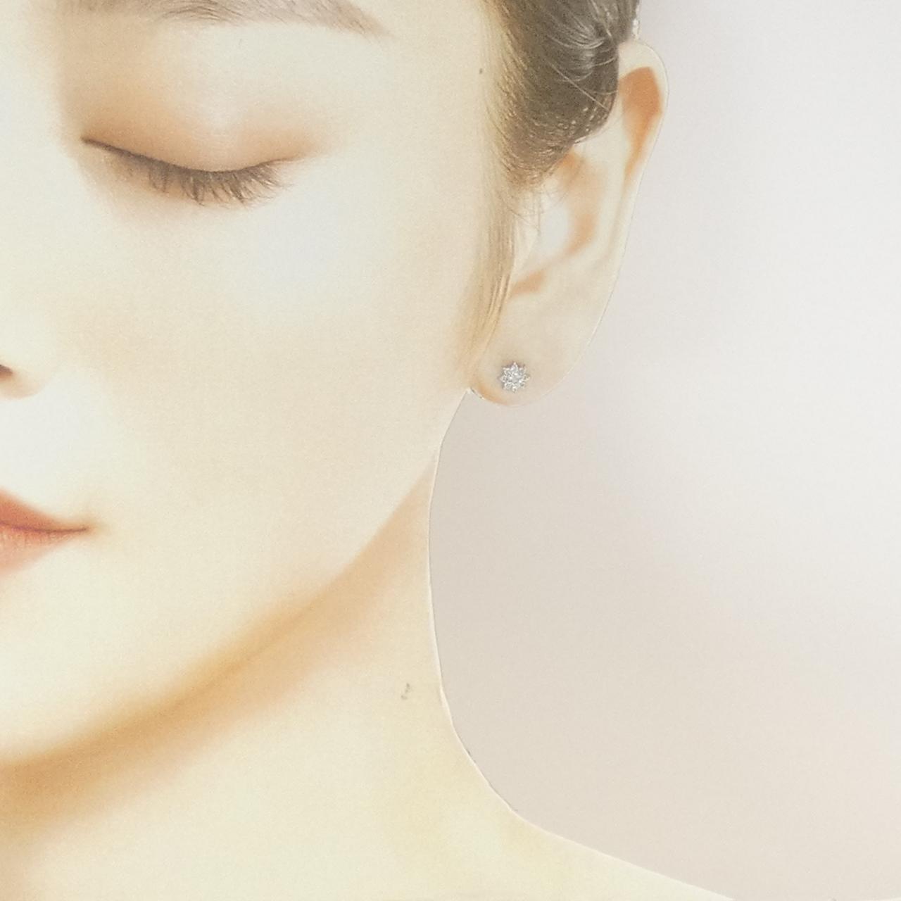 PT900 ダイヤモンド ピアス 0.26CT
