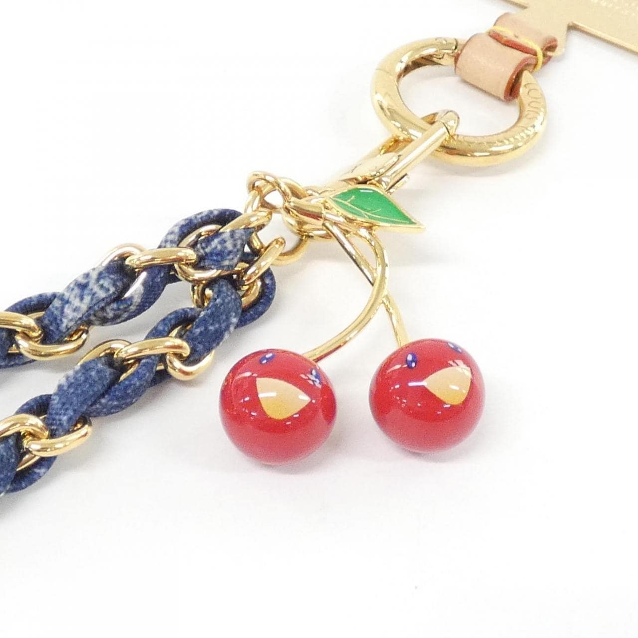 LOUIS VUITTON (LV x TM) 手机小饰物Monogram Denim Cherry M02623 手机小饰物
