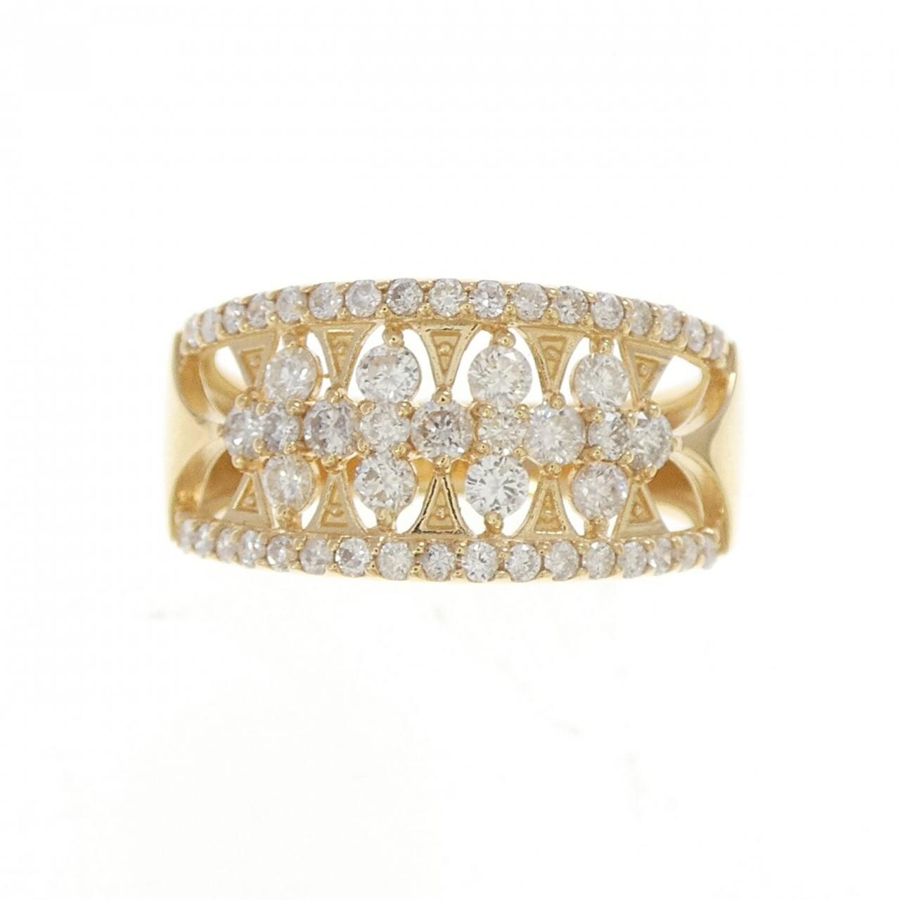 K18YG ダイヤモンド リング 0.70CT