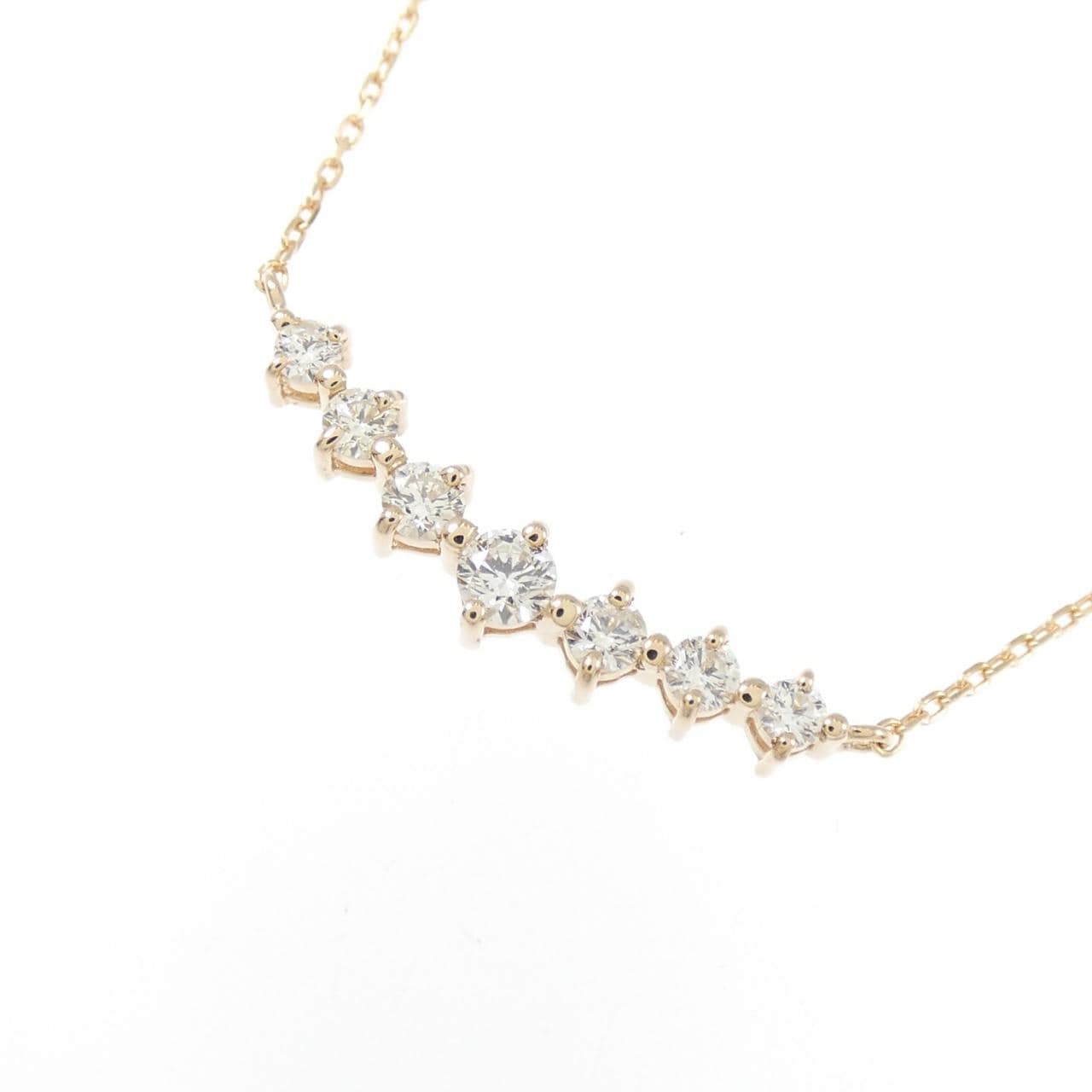 K18PG ダイヤモンド ネックレス 0.20CT