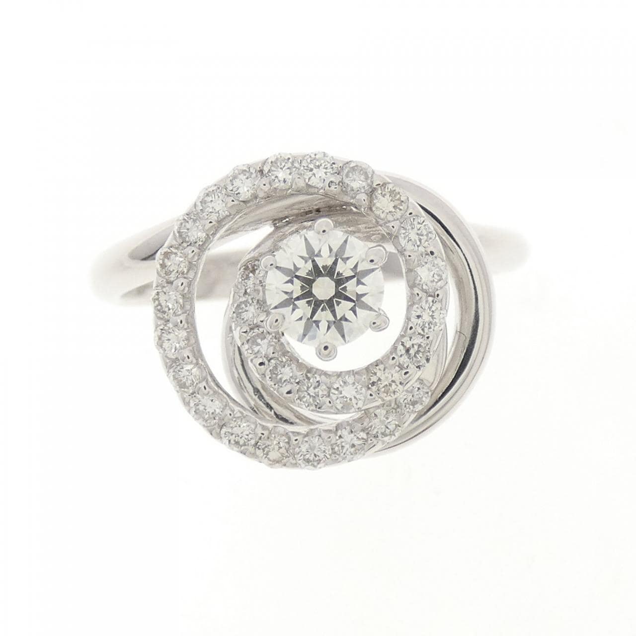 18KWG ダイヤモンド リング 0.24CT
