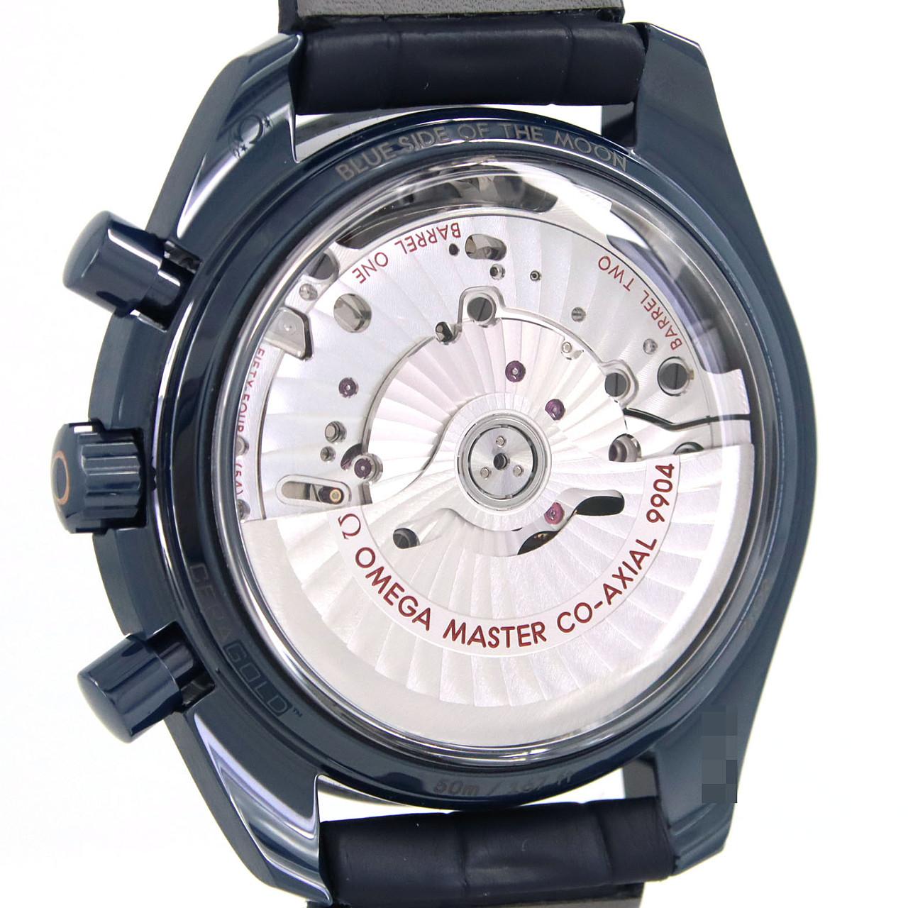 オメガ スピードマスタームーンフェイズブルーサイドオブザムーン 304.93.44.52.03.002 セラミック 自動巻