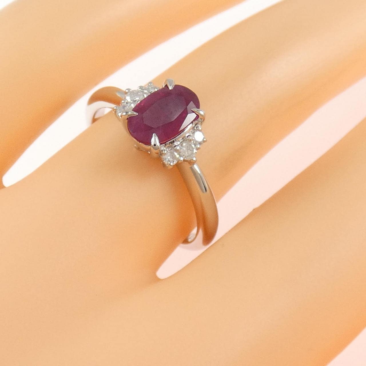 PT900 ルビー リング 1.12CT