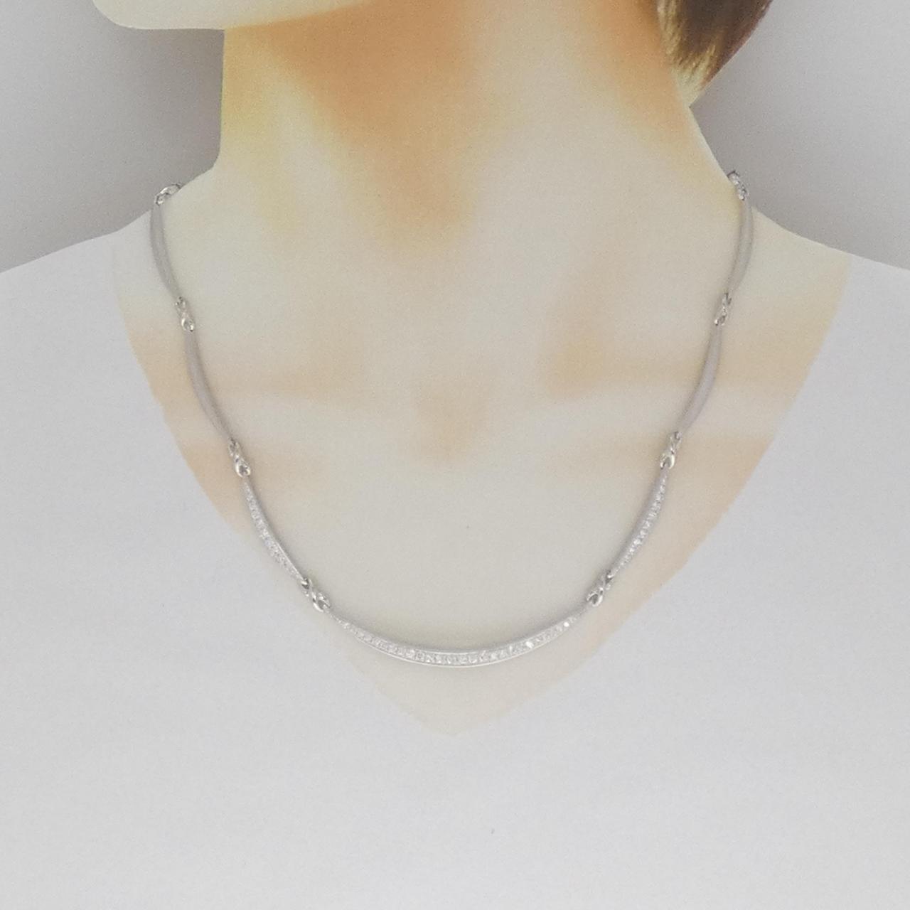 PT900 ダイヤモンド ネックレス 1.00CT