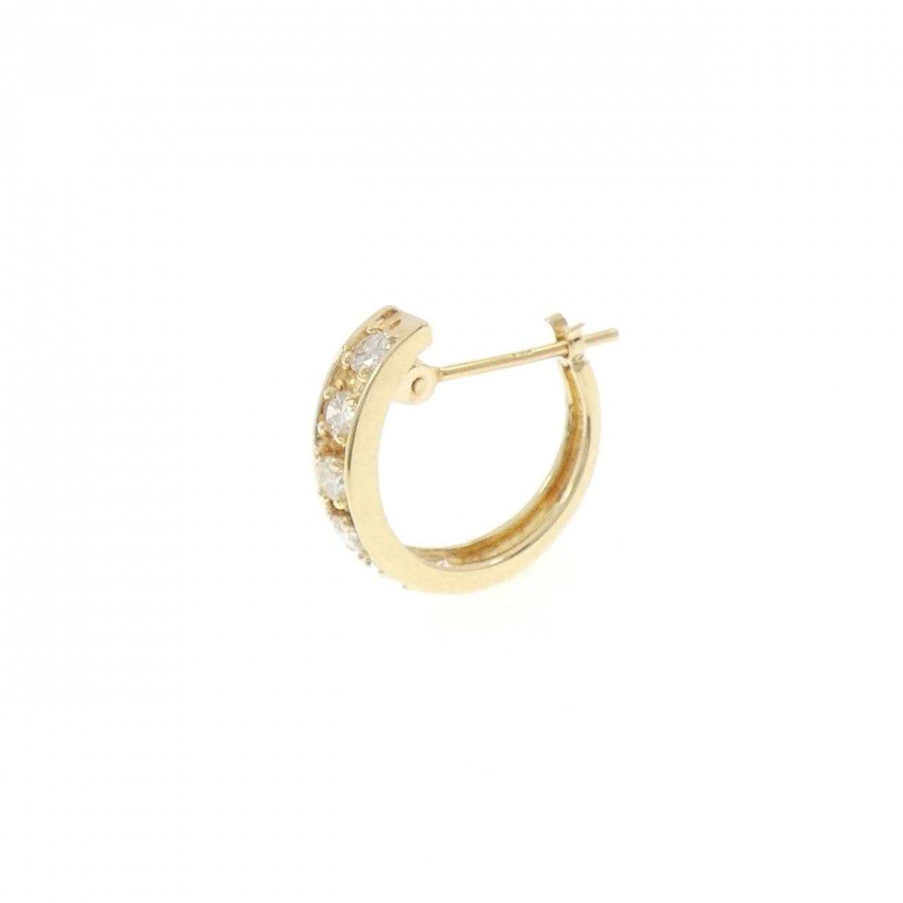 K18YG ダイヤモンド ピアス 0.25CT 片耳