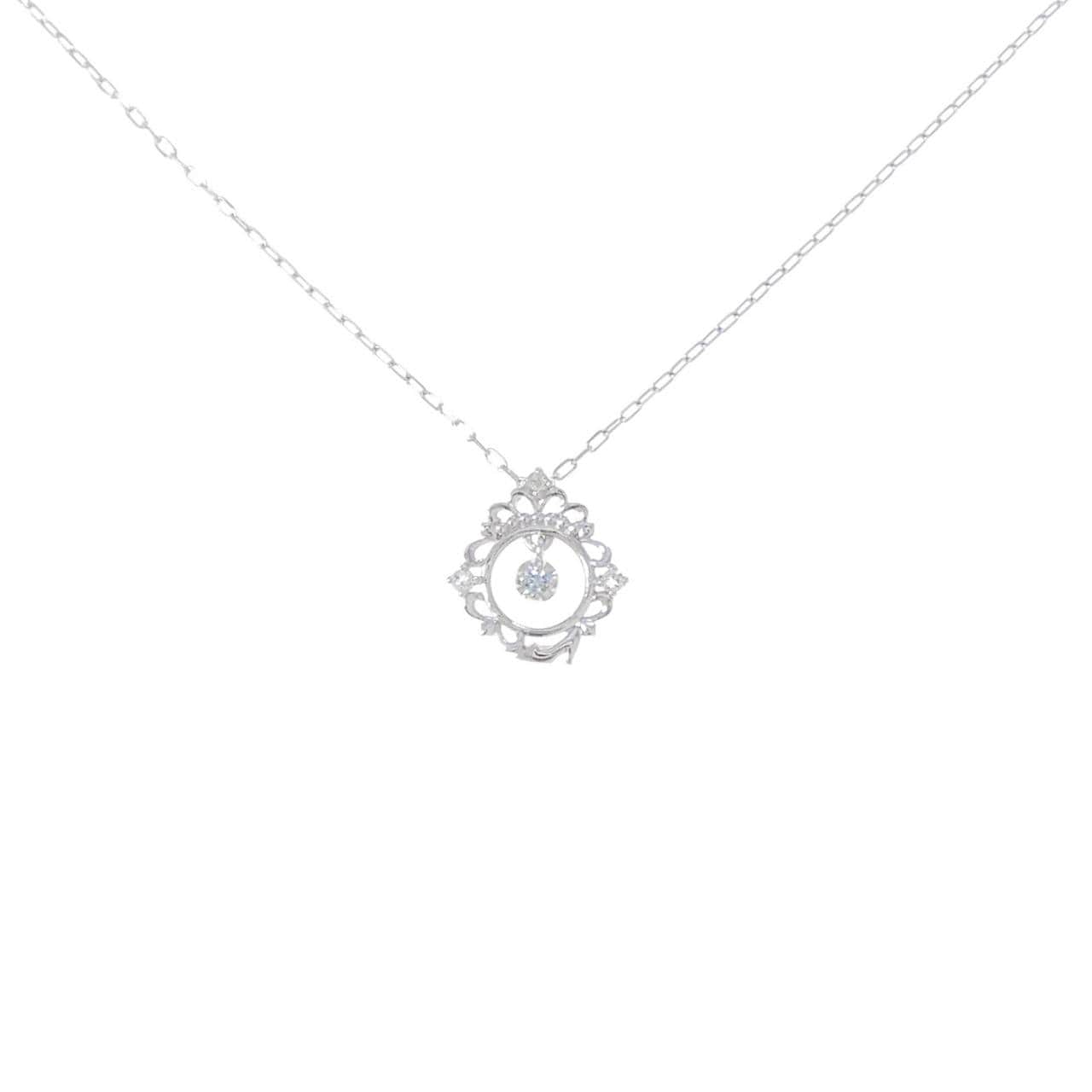 K10WG ホワイトトパーズ ネックレス