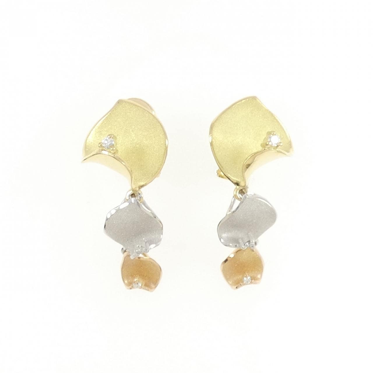 タムラシュンイチ ダイヤモンド イヤリング 0.12CT