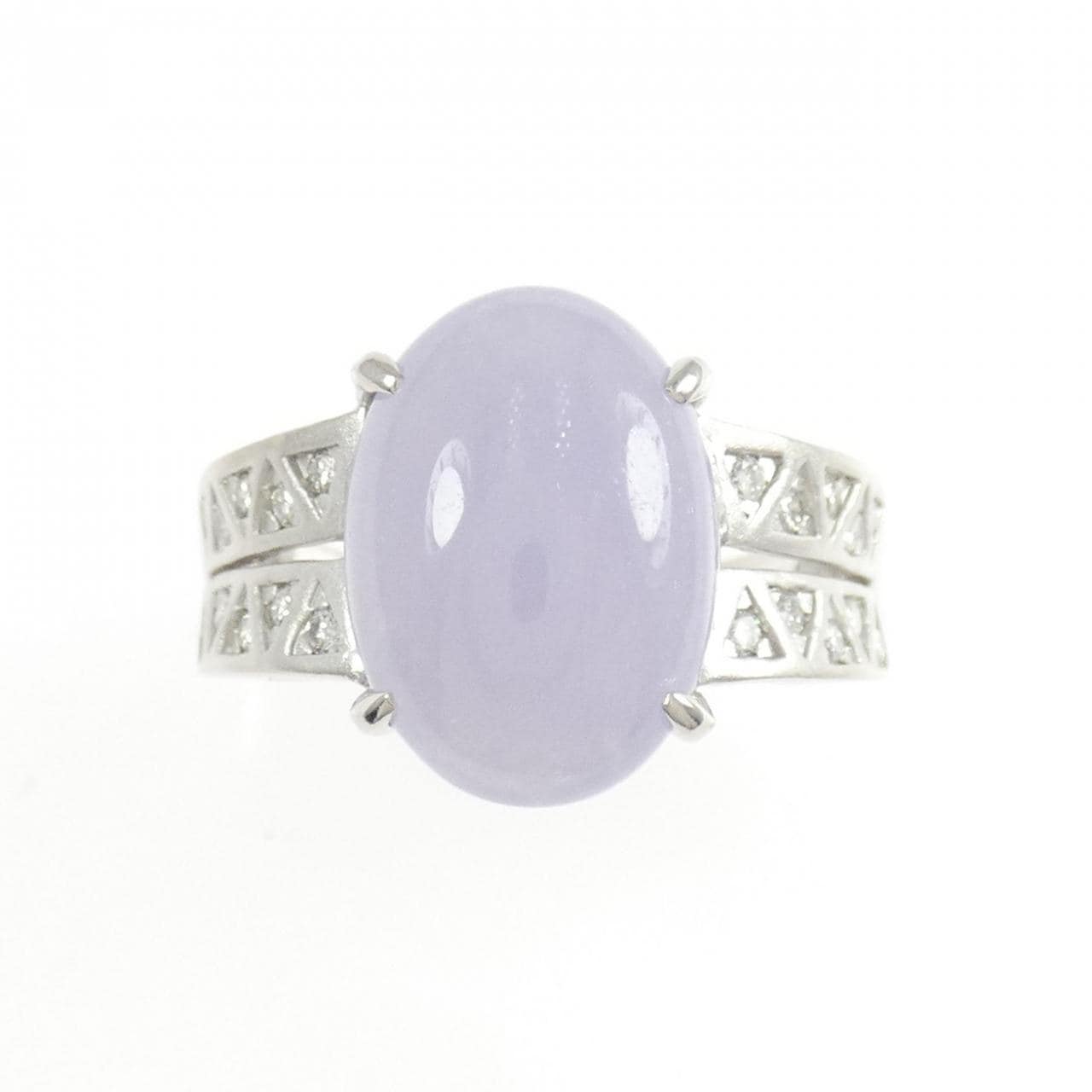 PT900 ラベンダーヒスイ リング 5.534CT