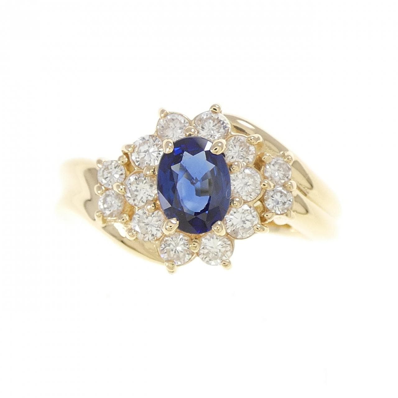 K18YG サファイヤ リング 0.70CT