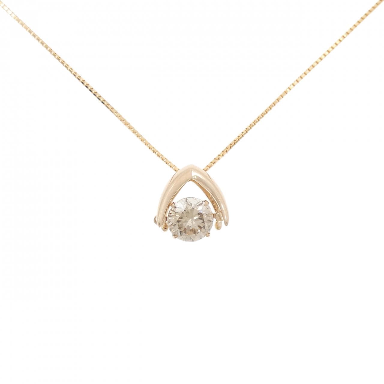 K18PG ダイヤモンド ネックレス 1.016CT