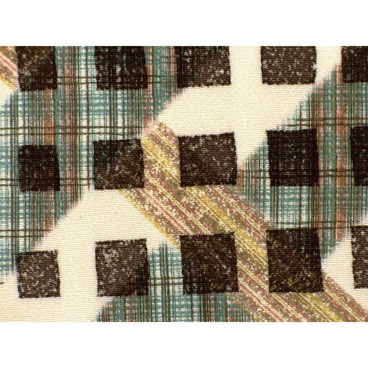 名古屋帯　ちりめん染帯　友禅加工