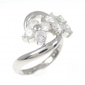 PT フラワー ダイヤモンド リング 1.07CT