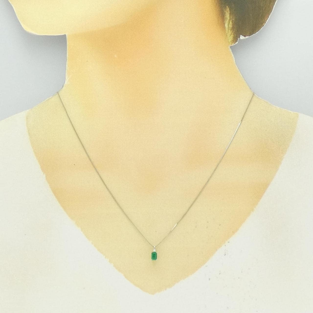 GSTV エメラルド ネックレス 0.30CT