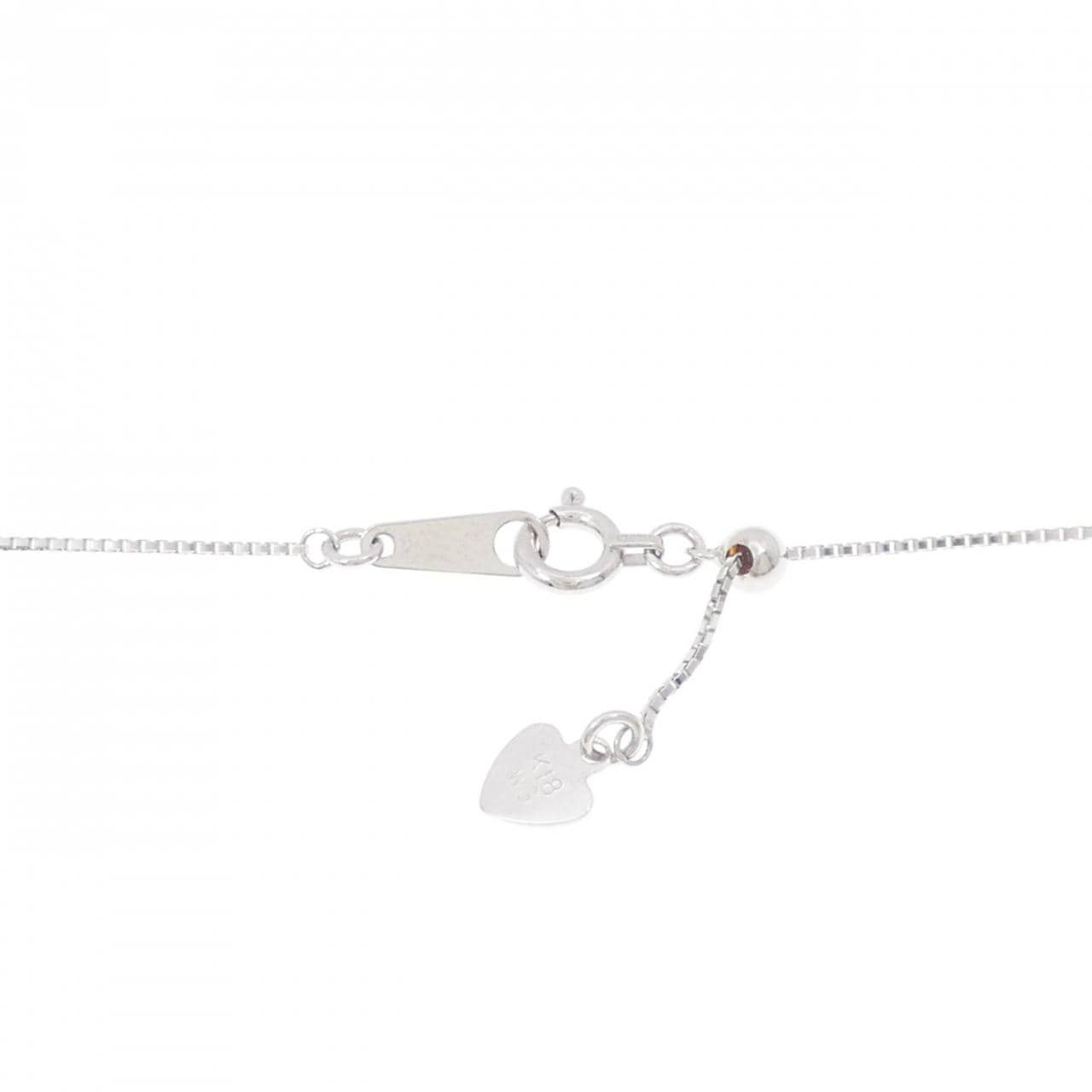 K18WG 合成サファイア ネックレス 2.00CT