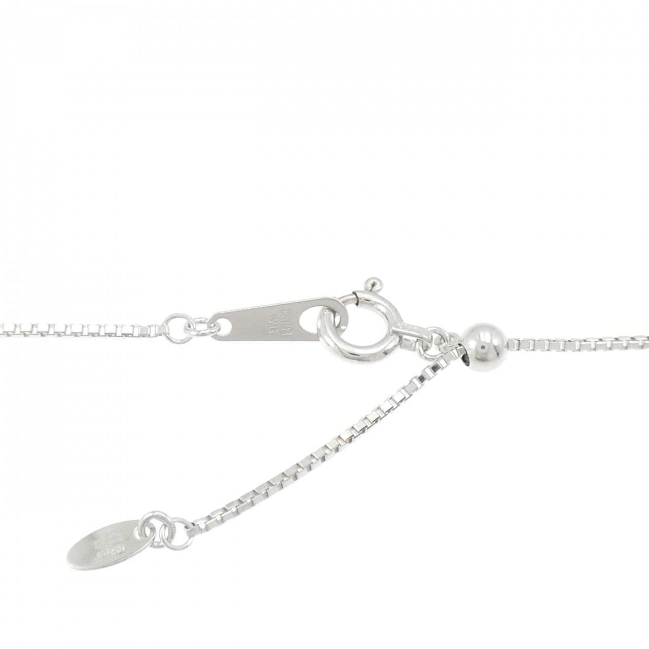 K18WG坦桑石项链 3.22克拉