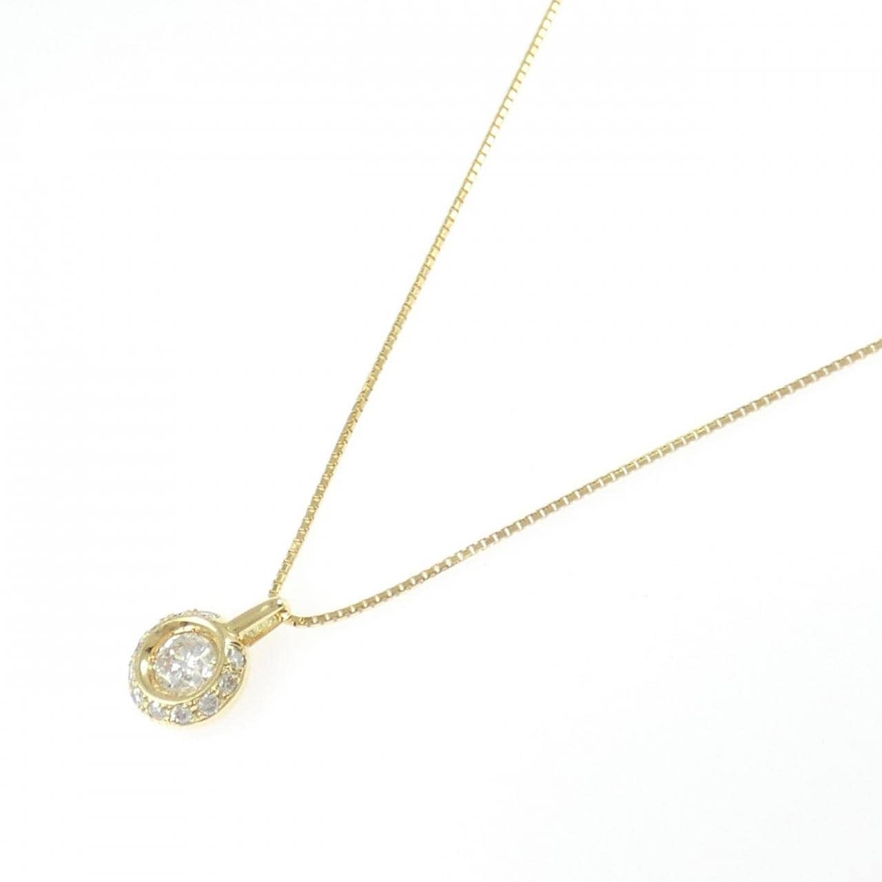 K18YG ダイヤモンド ネックレス 0.72CT