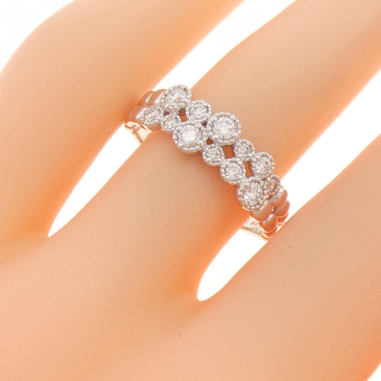 K18WG ダイヤモンド リング 0.32CT