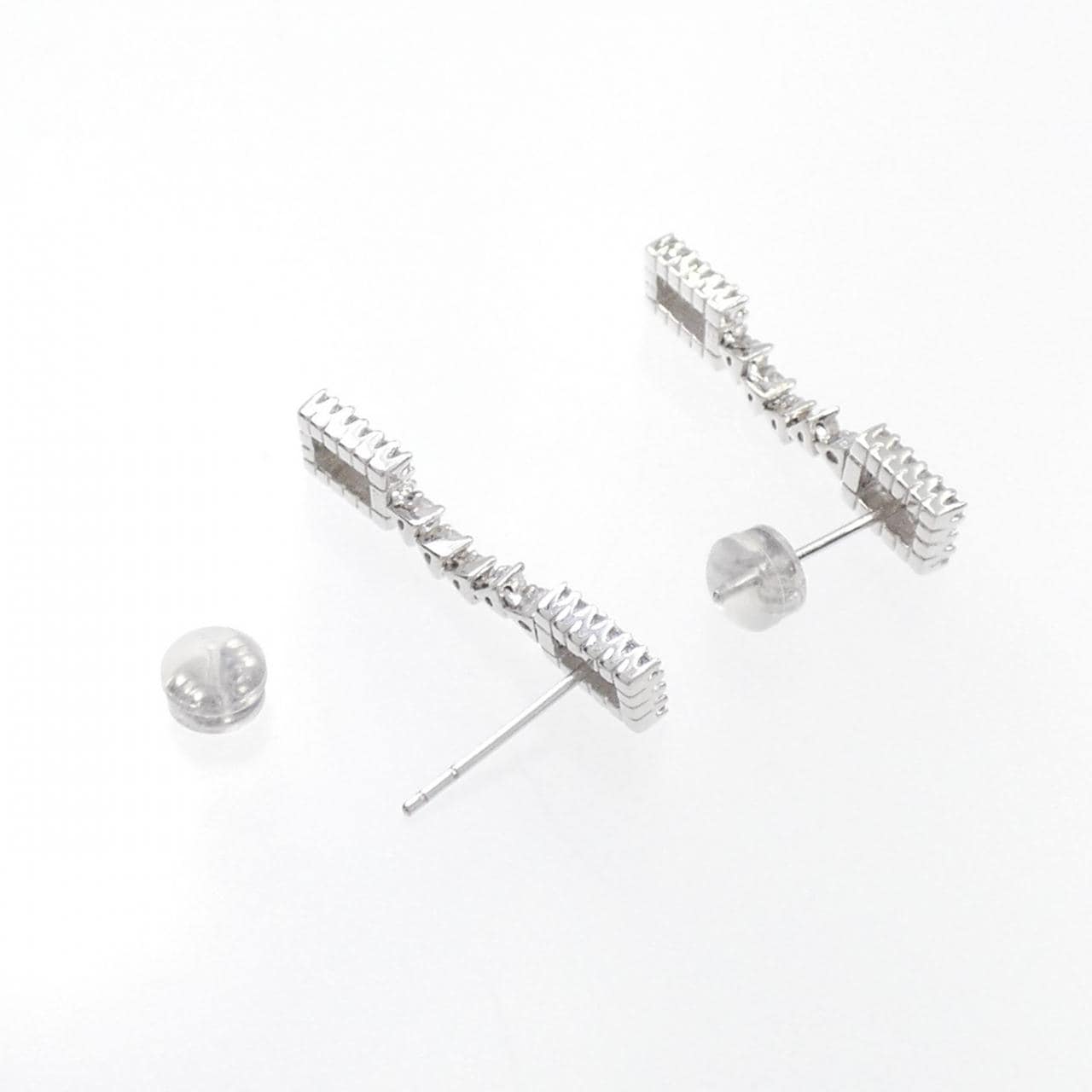18KWG ダイヤモンド ピアス