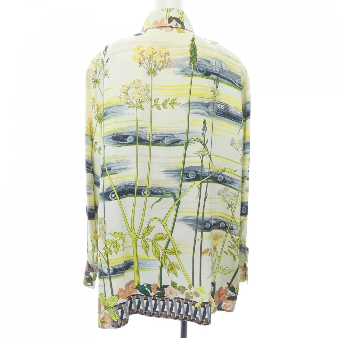 【ヴィンテージ】エルメス HERMES LES BOLIDES RACE CARS シャツ