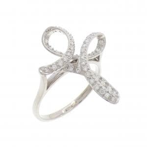 K18WG ダイヤモンド リング 0.25CT