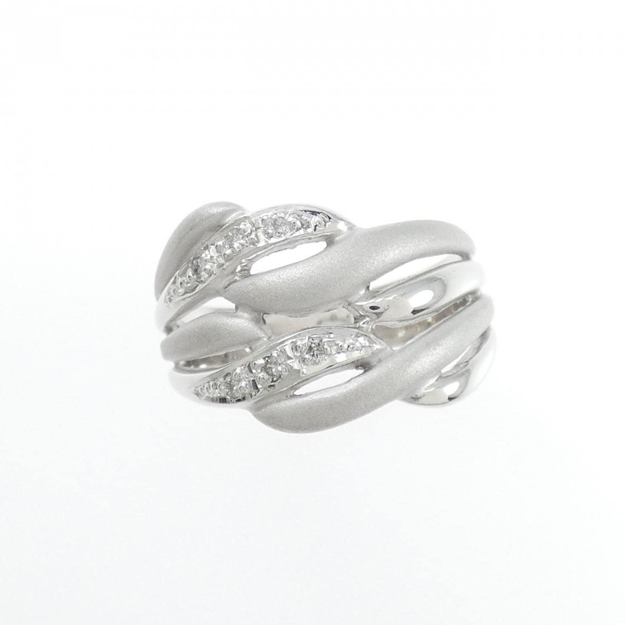 K18WG ダイヤモンド リング 0.06CT