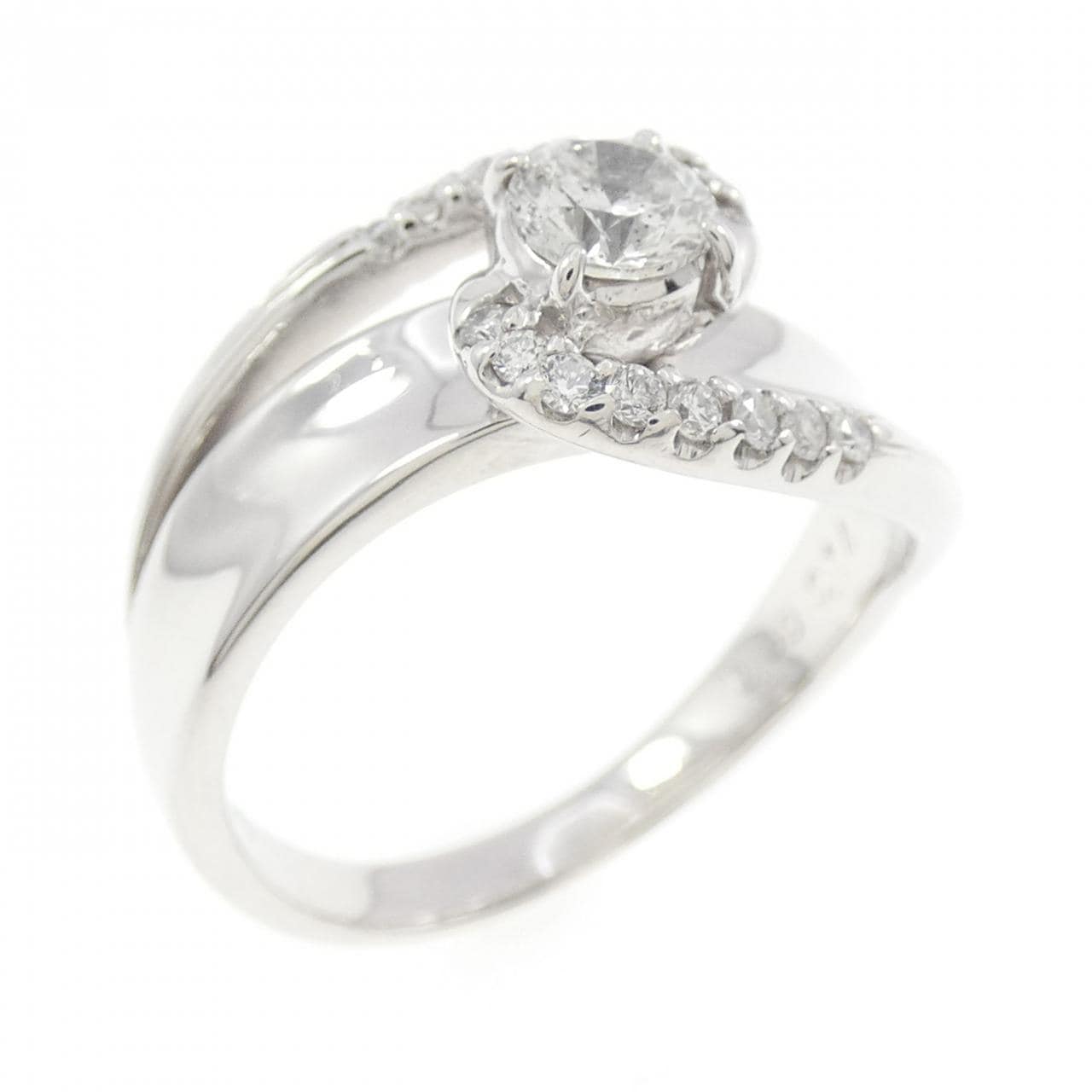 K18WG ダイヤモンド リング 0.30CT