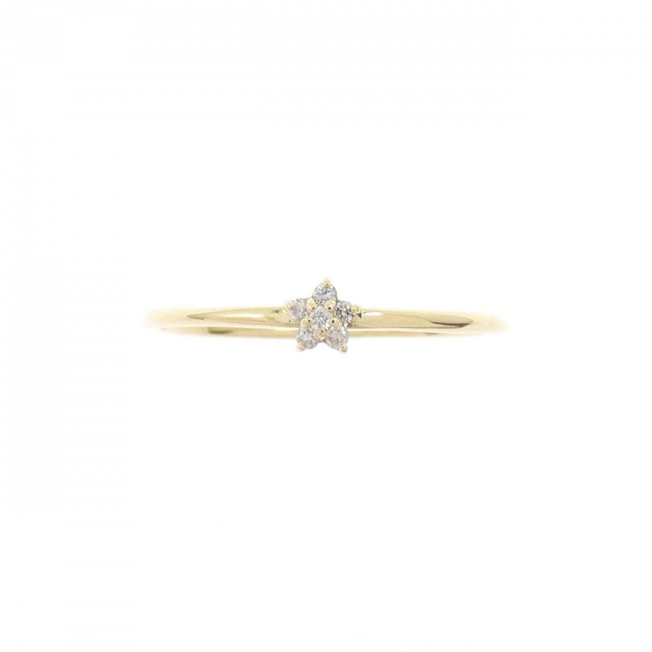 K18YG ダイヤモンド リング 0.03CT