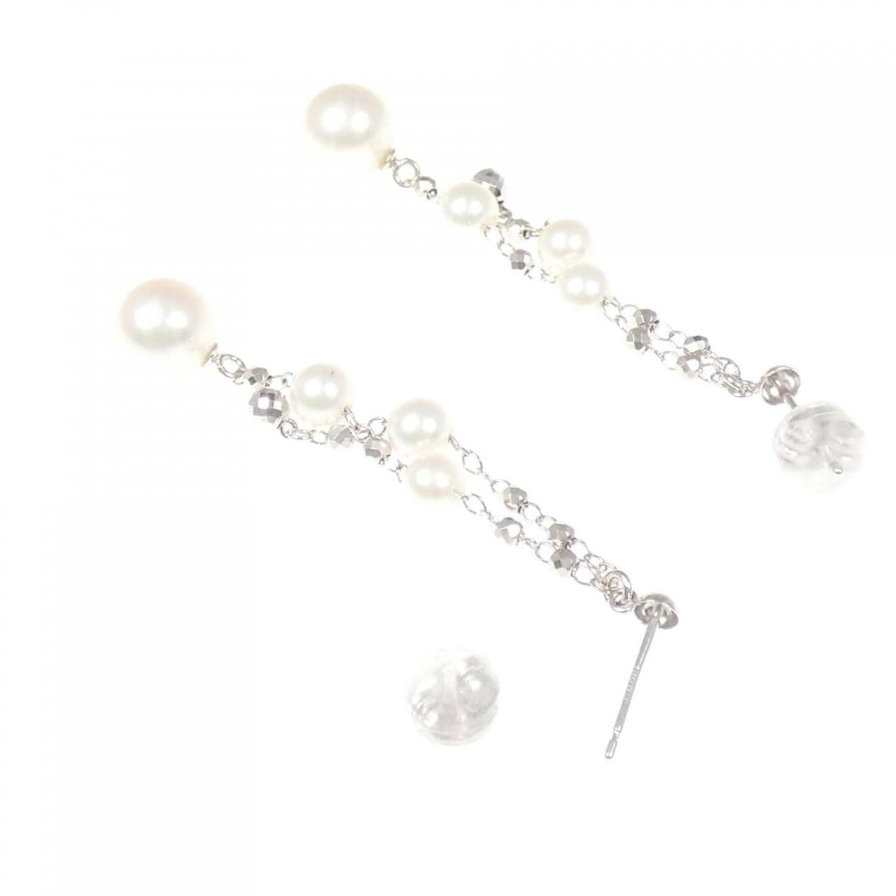 K18WG アコヤパール ピアス