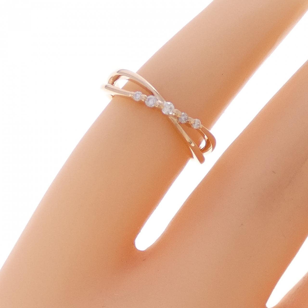 4゜C ダイヤモンド ピンキーリング