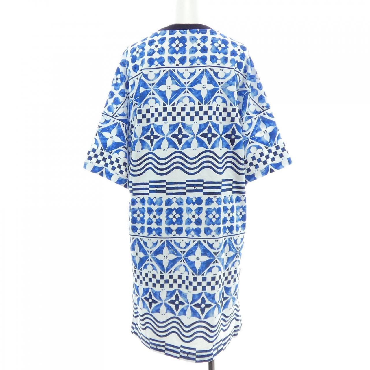 ルイヴィトン LOUIS VUITTON モノグラムタイルプリントTシャツドレス FPJD08EEV カットワンピース
